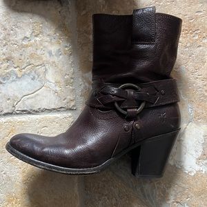 Frye Moto brown boots